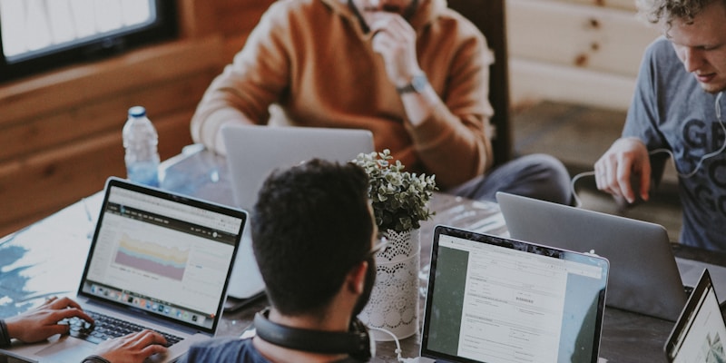 Professional logistics team meeting